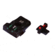 LPA TTF Fiber Optic Adjustable Sight Set For Browning GP Vigilant, GP MK3, GP Pract. GP 40 S&amp;W w/ Dove Front, Black, TTF62BN