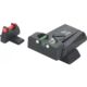 LPA TTF Fiber Optic Adjustable Sight Set For H&amp;K, USP 40, S&amp;W, USP 45, Black, TTF49HK