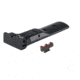 LPA TXT Fully Adjustable Rear Black Serrated Sight w/Fiber Optic Front For S&amp;W Revolver, Silver, TXT0107F2