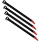 Magpul MAG1442-BLK DAKA Gear Straps Black/Red 12 Long 4 Pack
