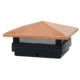 Malibu LED Low Voltage Real Copper and Cast Iron Post Cap Light 8421-2402-01