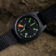 Marathon Unmounted Glow in the Dark Wrist Compass, Black Dial, Black Nylon Nato Strap, CO194001