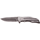 MTech Folding Knife w/ Black Handle, 3.75 in, Stainless Steel, Drop Point, MXA849AS