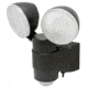 MAXSA Battery-Powered Motion-Activated Dual Head LED Security Spotlight, Black 43218