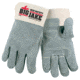 MCR Safety Big Jake Full Leather Back Premium A+ Side Leather Palm Work Gloves, 2.75in Safety Cuff, Double Palm and Fingers, Sewn with DuPont Kevlar, Gray, Large, 1735L