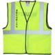 MCR Safety Luminator Series Hi Vis Reflective Lime Safety Vest w/Security Logo, 2XL, VCL2MLSECX2