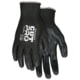 MCR Safety Cut Pro 13 Gauge HyperMax Shell, Cut, Abrasion and Puncture Resistant Work Gloves, PU Coated Palm and Fingertips, Black, Small, 92733PUS