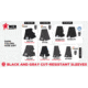 MCR Safety Cut Pro Double Ply DuPont Kevlar Cut Resistant Sleeves with Thumb Slot, 18in x 3 1/4in, Black, One Size, 9178T
