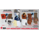 MCR Safety Grain Goat Mig Kevlar Lined Welding Work Gloves w/ TPR - Mens, Small, 48406KS