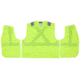 MCR Safety Hi Vis Reflective Safety Vest, ANSI Type R Class 2, Mesh with 2in Silver Stripes, Five Point Break Away Design, Fluorescent Lime, XL, RXCL2MLXL