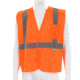 MCR Safety Hi Vis Reflective Safety Vest, ANSI Type R Class 2, Mesh with 2in Silver Stripes, Five Point Break Away Design, Fluorescent Orange, 2X, RXCL2MOX2