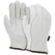 MCR Safety Leather Drivers Work Gloves, Select Grade Grain Cow, Double Palm with Wing Thumb, Beige, Medium, 32113DPM