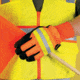 MCR Safety Luminator Leather Drivers Insulated Work Gloves, Premium Grain Pigskin Leather Palm and Hi-Vis Back, Thermosock Lined and Wing Thumb, Black, Large, 34411L