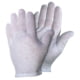 MCR Safety Medium Weight 100% Cotton Lisle Inspectors Gloves, Large, White, Straight Thumb, Ambidextrous, 8620C