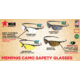 MCR Safety Memphis Series Mossy Oak Camo Safety Glasses, UV-AF Anti-Fog Coating, Wrap Around Lens Design, Amber, One Size, MOMP114AF