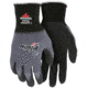 MCR Safety Ninja BNF Work Gloves, 15 Gauge Nylon/Spandex Shell, NFT Coated Palm and Fingertips, Black/Gray, X - Large, N96790XL