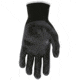 MCR Safety Ninja X Work Gloves, 15 Gauge Nylon/Lycra Blended Shell, Bi-Polymer Coated Palm and Fingertips, Black, Small, N9674S