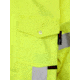 MCR Safety S1CL3LXL Flame Resistant Work Shirt, Class 3 Hi-Visibility Protection, 2in Silver FR Reflective Stripes, Fluorescent Lime, XL, S1CL3LXL