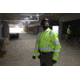 MCR Safety S1CL3LXL Flame Resistant Work Shirt, Class 3 Hi-Visibility Protection, 2in Silver FR Reflective Stripes, Fluorescent Lime, XL, S1CL3LXL
