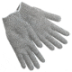 MCR Safety String Knit Work Gloves, 7 Gauge Regular Weight, Cotton/Polyester, Gray, X - Small, 9637XSM