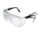 MCR Safety TC1 Series X-Large Safety Glasses, Generous Wrap Around Lens Coverage, Adjustable Ratcheting Temples, Clear, One Size, TC110XL