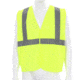 MCR Safety V2CL2MLXL Hi Vis Reflective Safety Vest, ANSI Type R Class 2, Mesh with 2in Silver Stripes, Hook and Loop Front Closure, Fluorescent Lime, XL, V2CL2MLXL