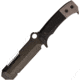 Medford USMC EOD-1 Knife, 5.5 black PVD coated sawback 3V steel blunt tip b, Black G10 and titanium handle, MK0743PQ-08KB