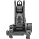 Meprolight FABS - Flip Back Up Rifle Sights - Aluminium -Blank Rear-Green Front, Black Body, Black, 405100