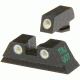 Meprolight Glock 9 mm/357 Sig/40 SW/45 GAP Green/Orange Fixed Set TD, ML10224SUPO