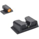 Meprolight Hyper-Bright V-Sight S&amp;W M&amp;P, Non-Or, Sd/Sdve - O Ring, Black Orange Ring, 417103131, 417103131