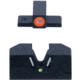 Meprolight Hyper-Bright V-Sight Sig 9Mm/.357Sig P-Series Dovetailed, #8/#8 - O Ring, Black Orange Ring, 401503131, 401503131