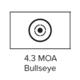 Meprolight M21 1x30mm Reflex Sight, Bullseye Reticle, Black w/Dust Cover M21-B