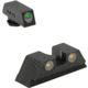 Meprolight Tru-Dot Night Sight Set for Glock 9mm, .357 Sig, .40 S&amp;W, &amp; .45 GAP, Green Front/Orange Rear, ML10224O, 102243301
