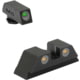 Meprolight Tru-Dot Night Sight Set for Glock 9mm, .357 Sig, .40 S&amp;W, &amp; .45 GAP, Green Front/Orange Rear, ML10224O, 102243301