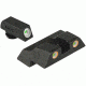 Meprolight Tru-Dot Night Sight Set for Glock G26 &amp; G27, Green Front/Orange Rear, 10226O