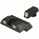 Meprolight Tru-Dot Night Sight Set for Glock G26 &amp; G27, Green Front/Orange Rear, 10226O, 102263301