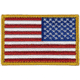 Merica Life Embroidered US FLAG Reverse Patch, 3 x 2, EMBR-USFLAG-REV