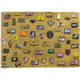 Merica Life Morale Patch Collector Panel, Coyote, 27.5 x 39.3in, ML-PP-LRG-COY