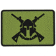 Merica Life Molon Labe Spartan with Two Rifles PVC Patch, Green, 3 x 2, ML2R-G