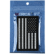 Merica Life Reflective US Flag Patch, Black/ White, 3 x 2in, REF-USFLAG-BW