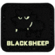 Merica Life Small Glow Blacksheep PVC Patch, 1.8 x 1.6, BLACKSHEEP-GLOW