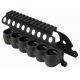 Mesa Tactical SureShell Polymer Carrier and Saddle Rail for Rem 870, 12-GA, Black, 6-Shell, 5in, 94830