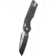 Microtech MSI Black SE STD Fluted G-10 3.88in Folding Knife, Black, 210-1FLGTBK