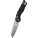 Microtech MSI S/E Tri-Grip Injection Molded Black Stonewash Full Serr, Black, 210T-12PMBK