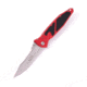 Microtech Socom Elite S/E Stonewash Part Serrate 4in Folding Knife, Manual Folder, Red, 160-11RD