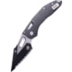 Microtech Stitch Ram Lok S/E Black Full Serrate Fluted G-10 3.71in Folding Knife, Black, 169RL-3FLGTBK