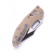 Microtech Stitch Ram Lok S/E Black Full Serrate Fluted G-10 3.71in Folding Knife, Tan, 169RL-3FLGTTA