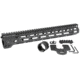 Midwest Industries AR-15 Free Float 1-Piece Handguard, 14 inch Combat Rail, Black, Medium, MI-CRM-14.0