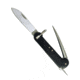 MIL-TEC German Sailor Knife, 9in Overall, 5in Satin 440A Stainless Steel Blade, Brown Wood Handle, Brown Leather Belt Sheath, 15375000