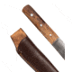 MIL-TEC German Sailor Fixed Blade Knife w/Sheath, 3in, 440A Stainless Steel, Wood Handle, Brown, 15375000